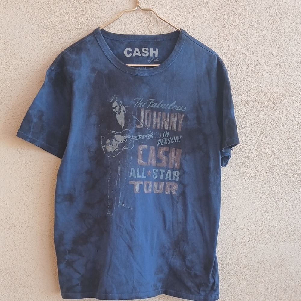 "Open to Offers" Blue Johnny Cash Graphic Tee